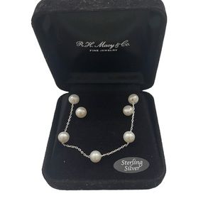R.H. Macy & Co. Freshwater Pearl Necklace and Earring Set